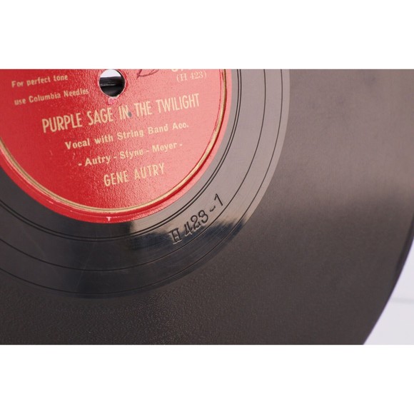 Gene Autry If You Only Believed In Me / Purple Sage 1946 10" 78 rpm Record 37036 - Picture 12 of 16